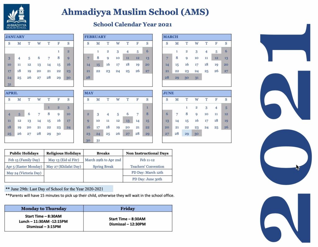 2020-21 – Ahmadiyya Muslim School
