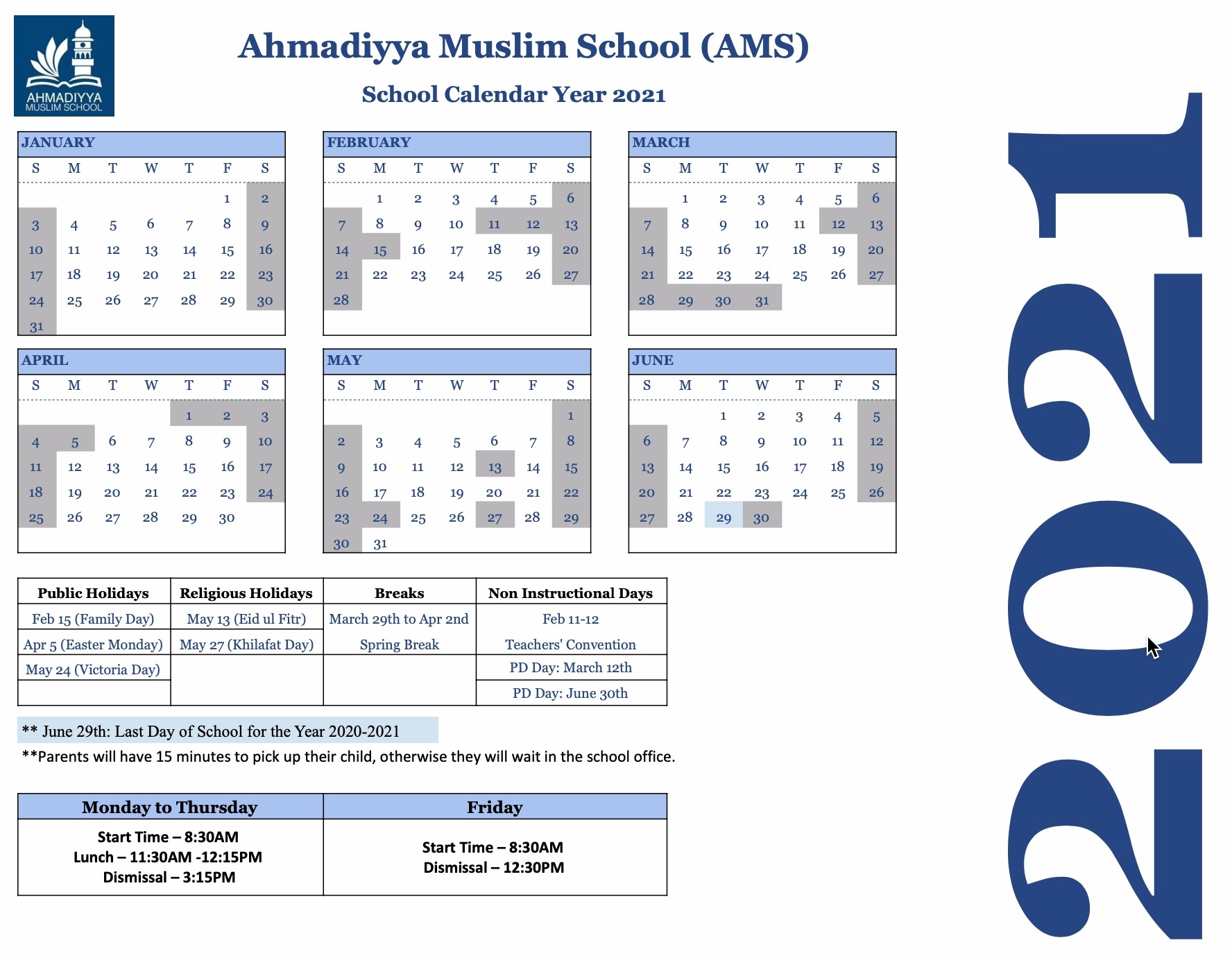 202021 Ahmadiyya Muslim School